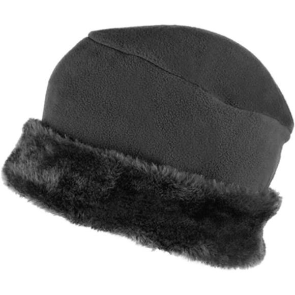 Women\'s Warm Fleece Winter Hat and Glove Set & Scarves, Dark Charcoal main image 4